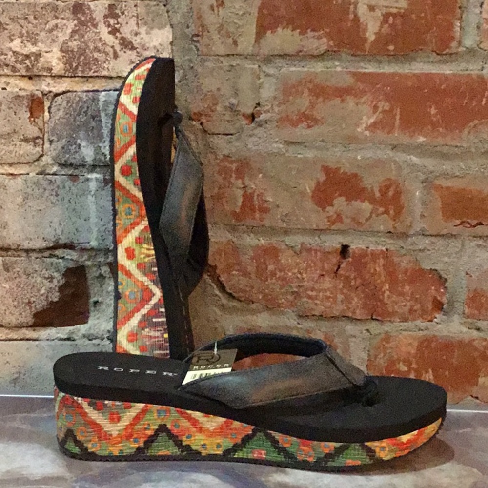 Roper platform flip flops